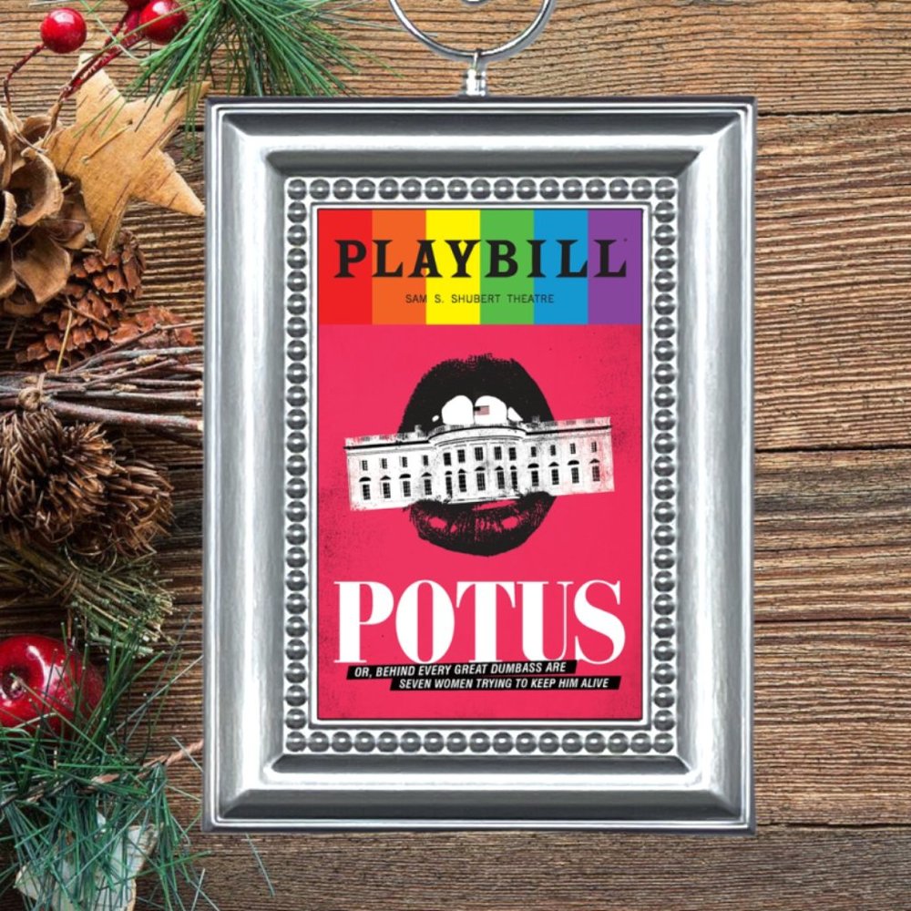 Potus Broadway Play Playbill Christmas Tree Ornament